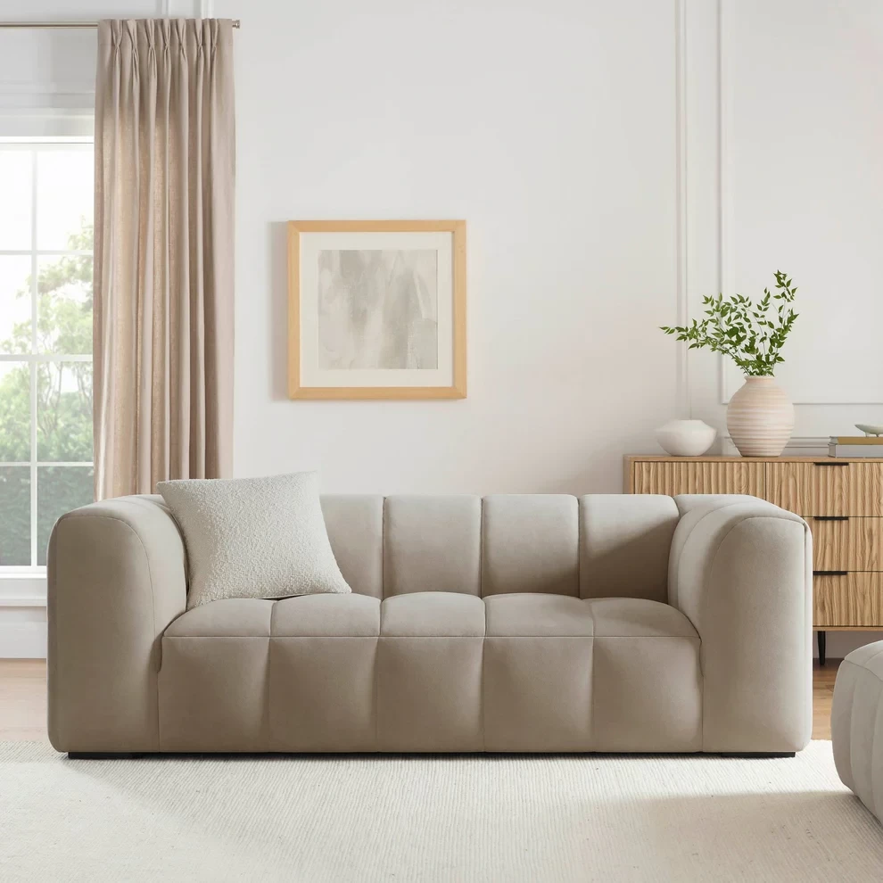 Manhattan 3 Seater Sofa - Stone