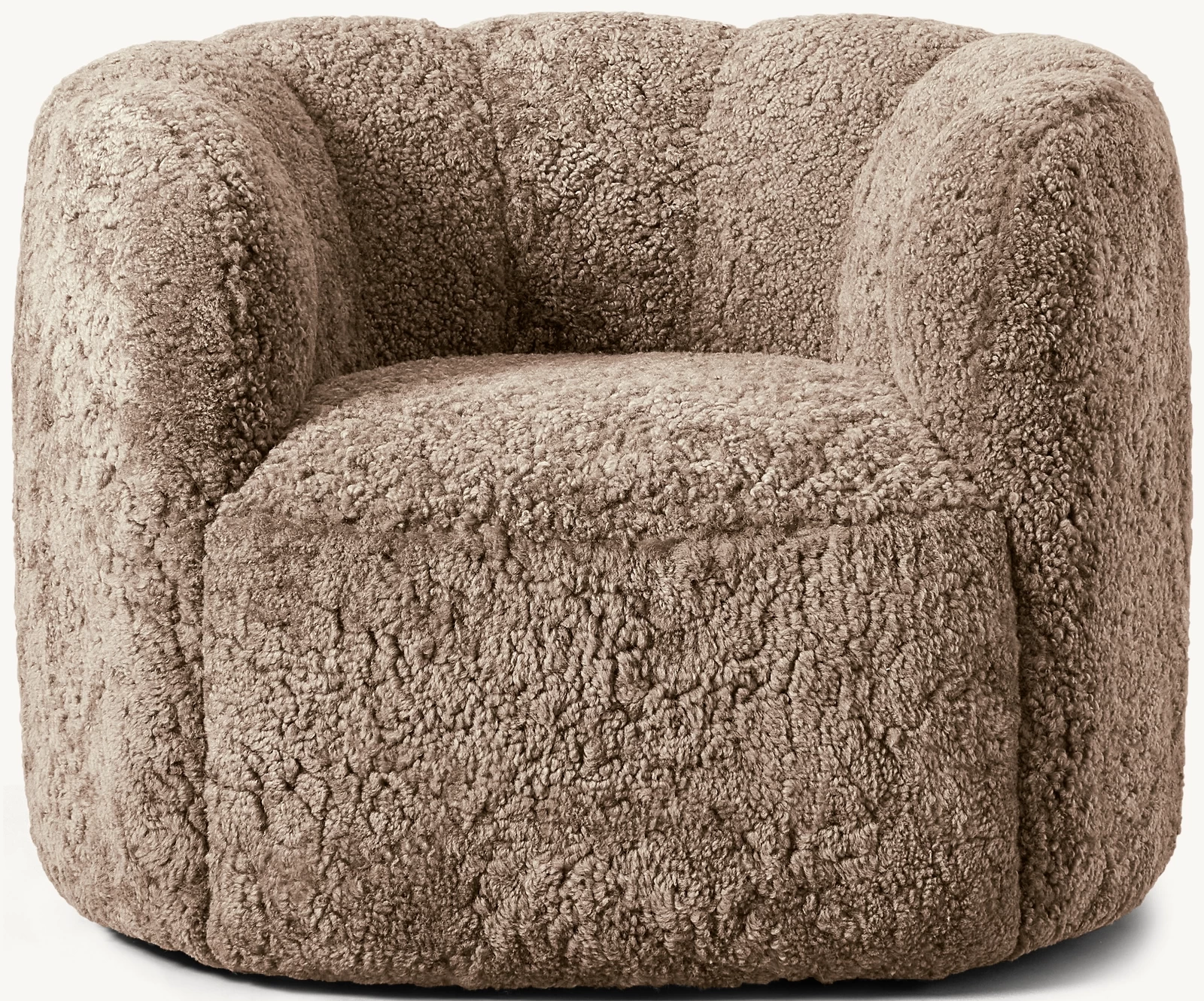 Adriana Shearling Swivel Chair