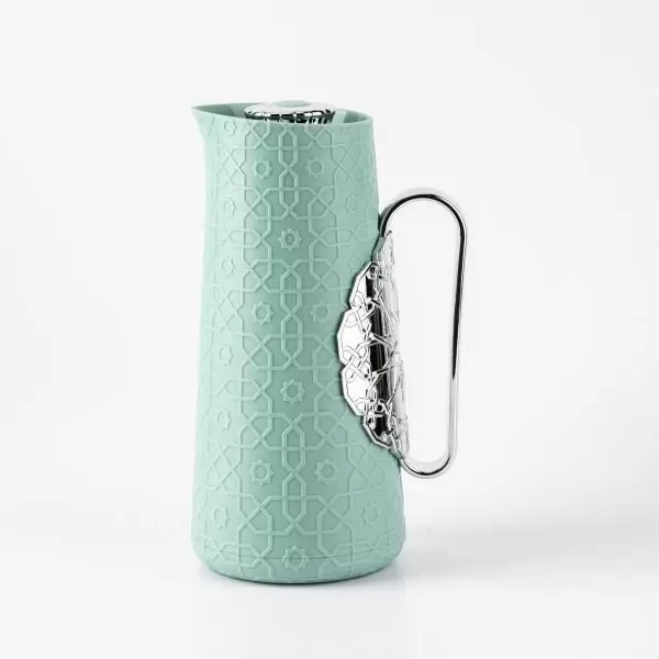 Otantik Rosette Vacuum Thermos Flask For Tea And Coffee 1L - Blue